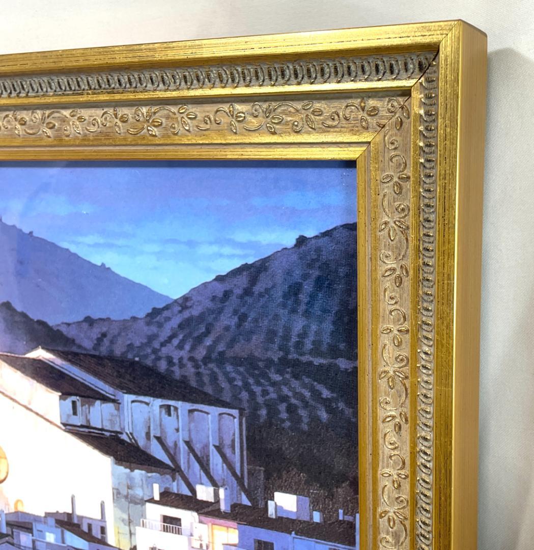 【新品特価】笹倉鉄平 『カダケス』　大型ポスター高級イタリア額付　アクリルガラス