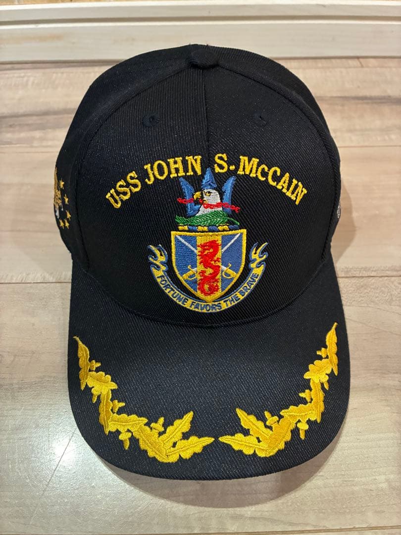 米海軍　アーレイバーク級　ジョン S マッケイン　帽子　キャップ