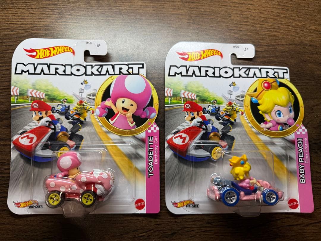 【バラ売り不可】ホットウィール　キノピコ　ベビーピーチ　マリオカート　2個セット