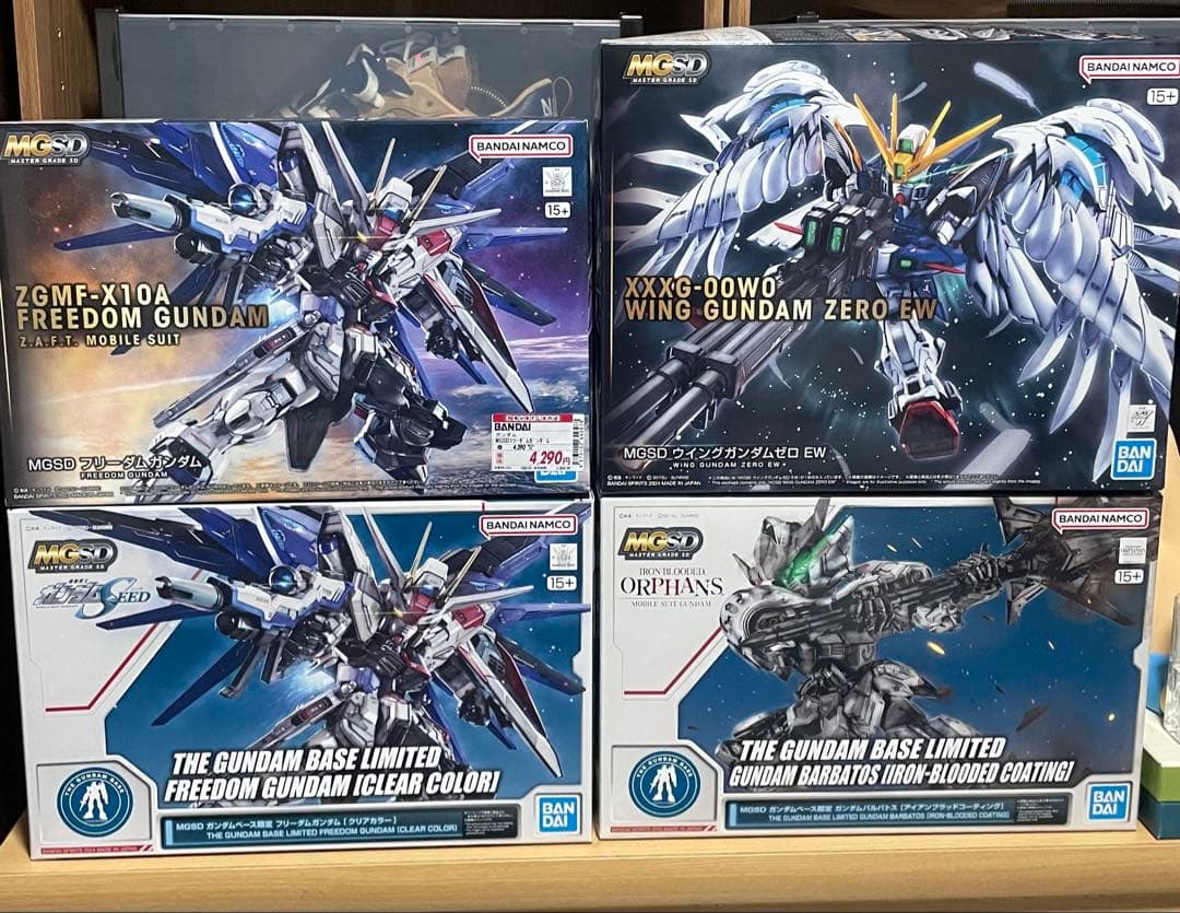 ガンプラ MGSD 各種 フリーダム　フリーダムクリア　ウイング　限定バルバトス