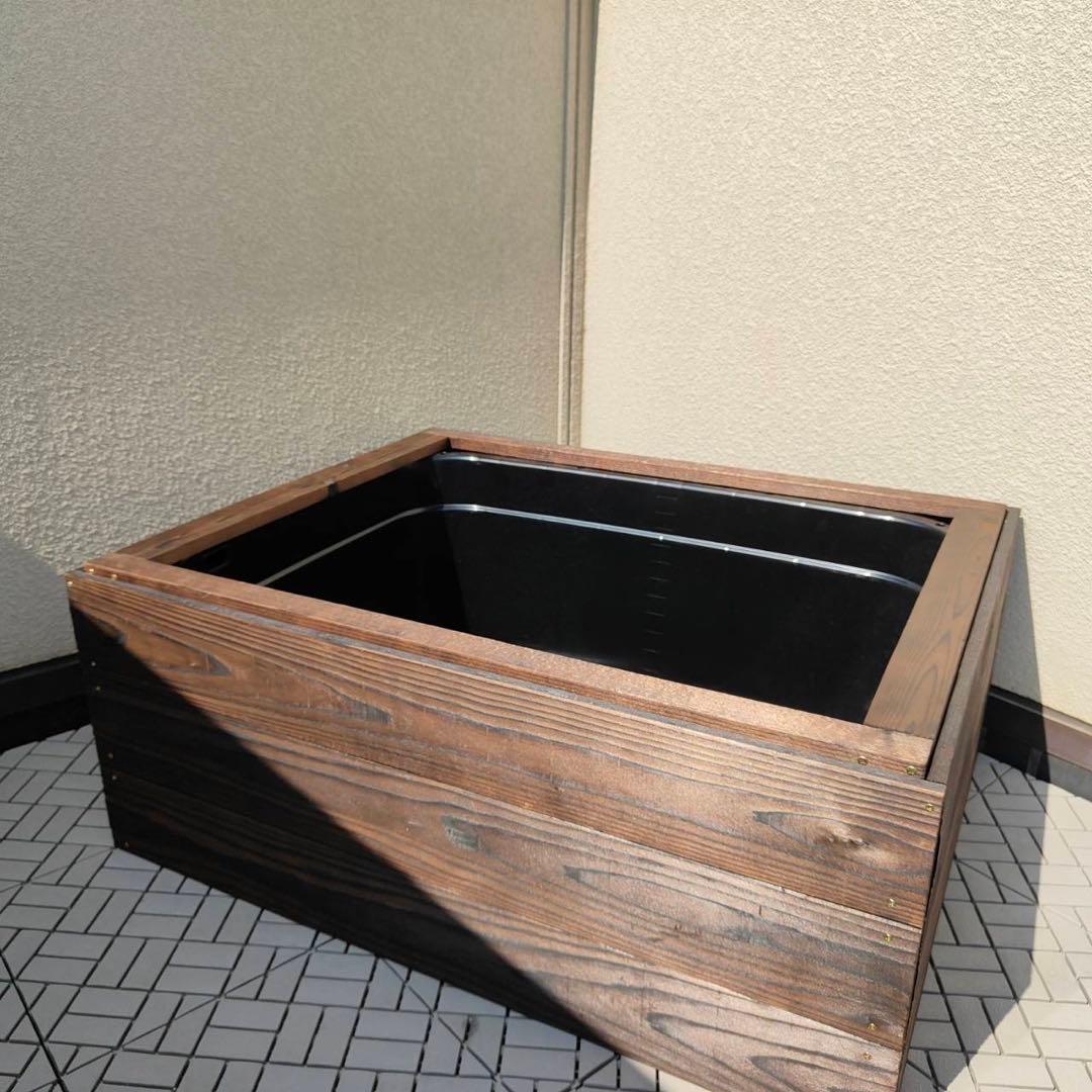 ビオトープ木枠　120L容器セット