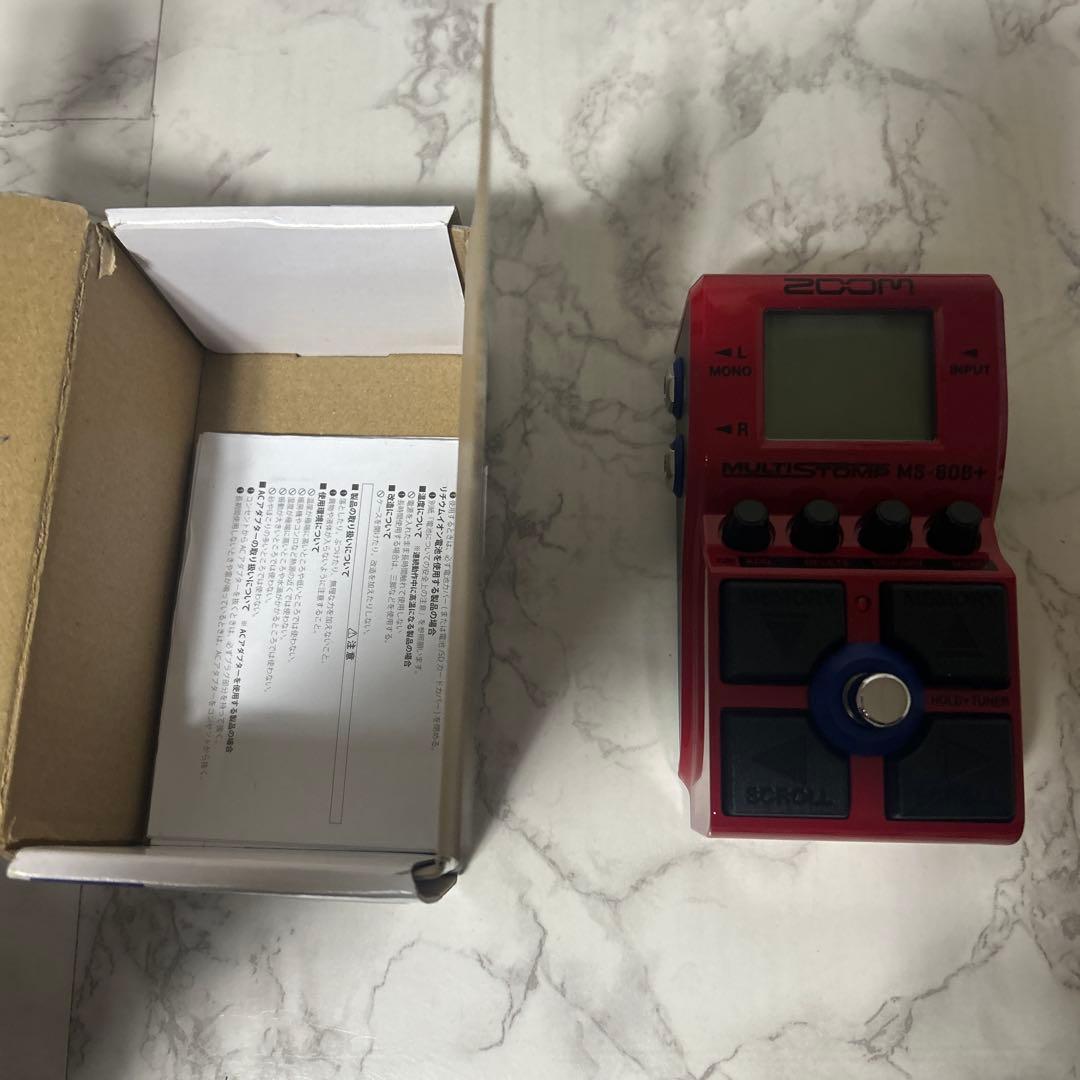 ZOOM MS-60B+ マルチエフェクター アダプター付き