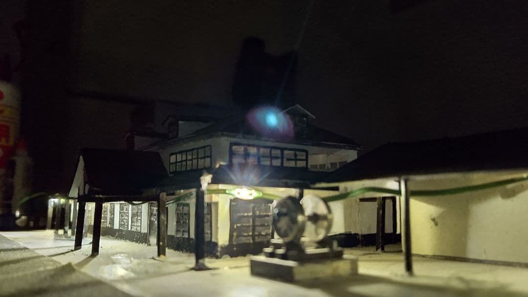 Nゲージ旧室蘭駅風ジオラマ