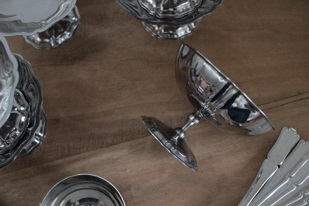 France Brocante アイスカップ 【S】サイズ2個セット/スプーン付