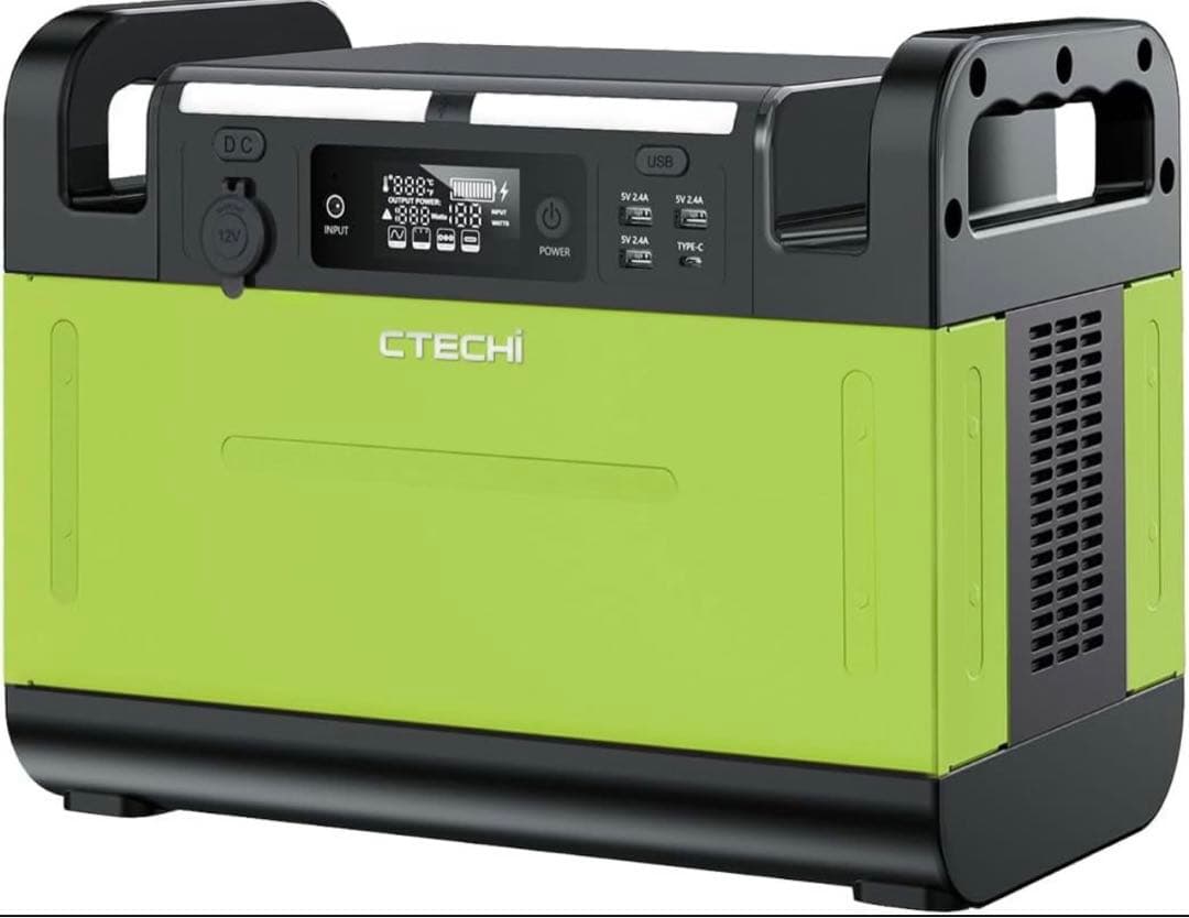 CTECHI ポータブル電源 378000mAh 1500W 高安全リン酸鉄锂