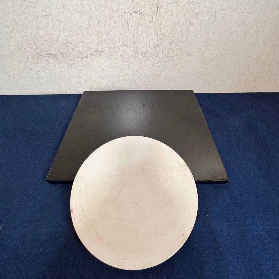 人間国宝 風炉 茶釜 電熱器 唐銅面取風炉 阿弥陀 野々田電熱器 敷板 茶道具