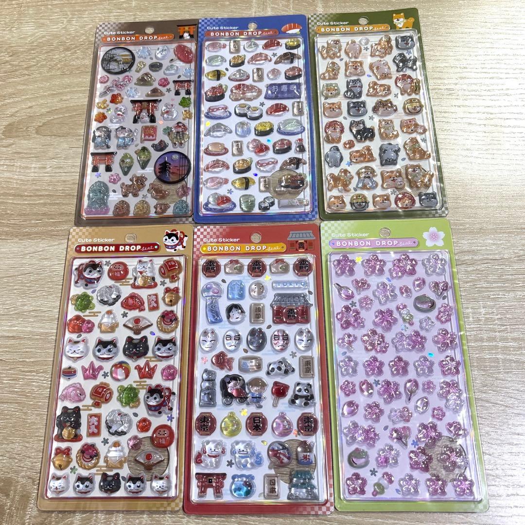 k*i様 ボンボンドロップシール6個