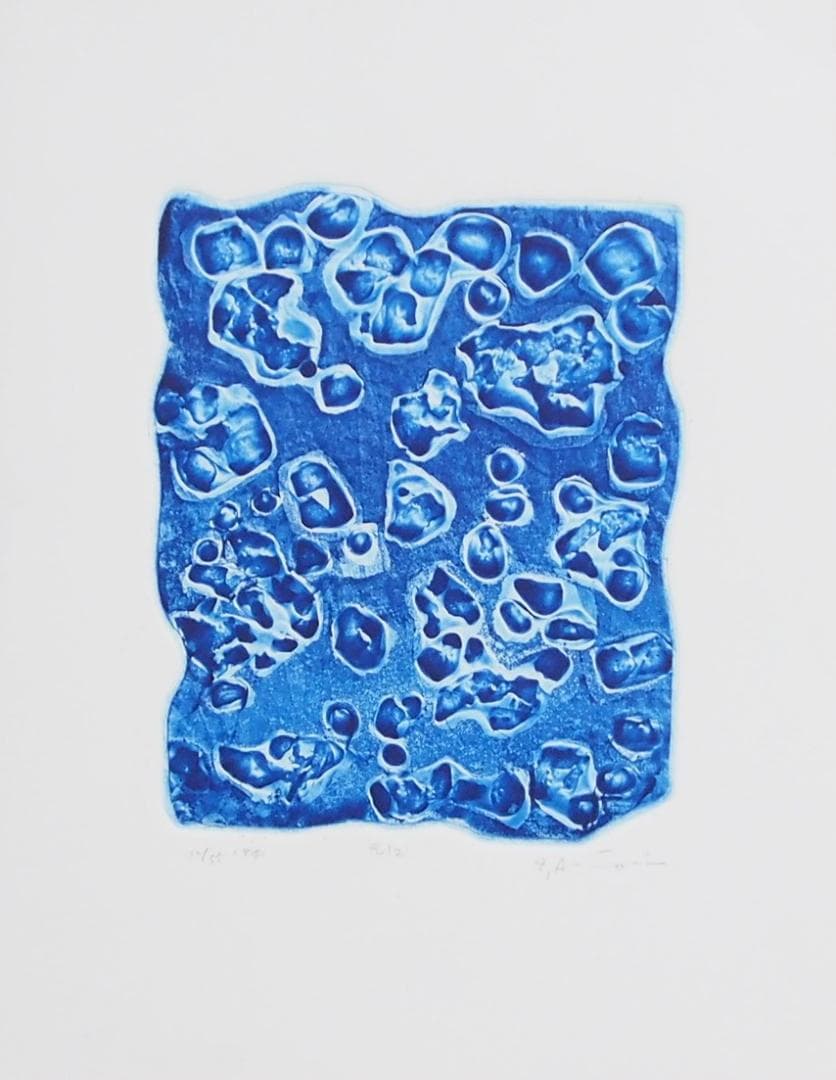 現代版画の鬼才◆一原有徳「RIz」◆ステンレス版画1984年55部◆サイン