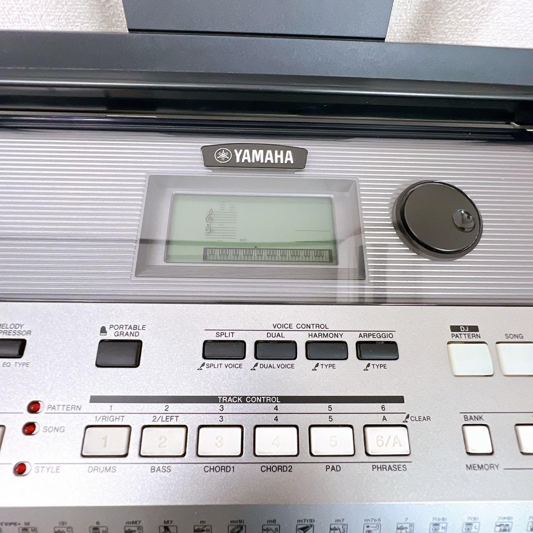 ヤマハ 電子キーボード PSR-E443 スタンド取説 電源アダプター 動作良好