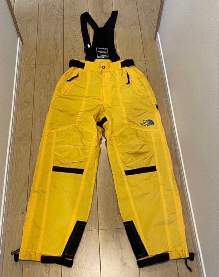 【希少美品】ノースフェイス　スキー　スノボ　ウェア　ビブパンツ　M　イエロー