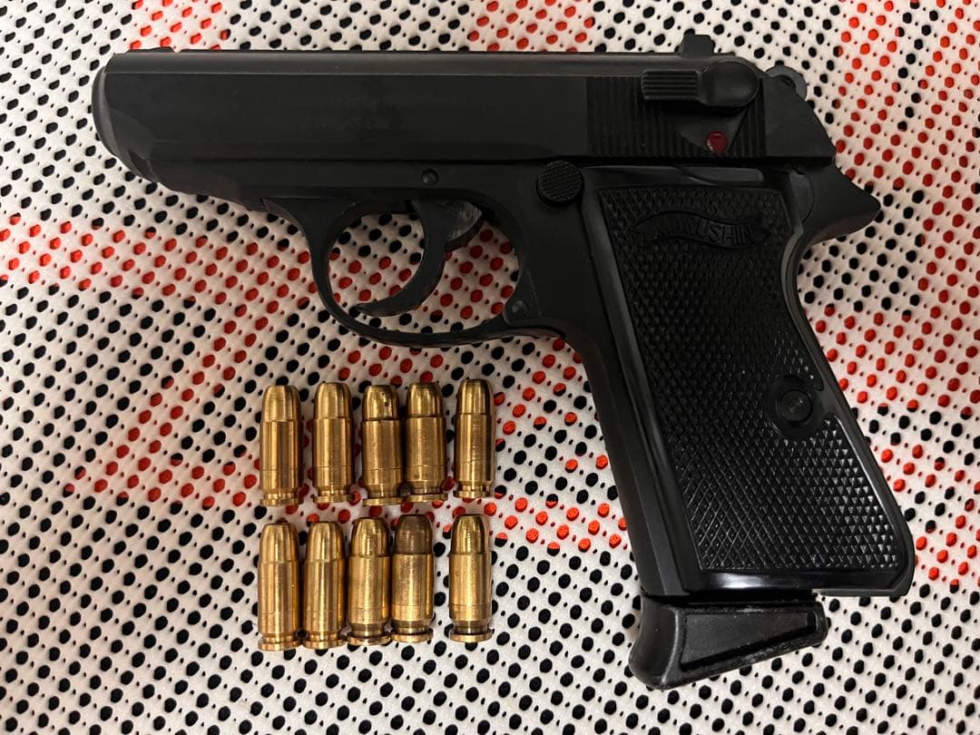 マルシン　ワルサーPPK/S HW ブラック　発火式モデルガン　キット完成品