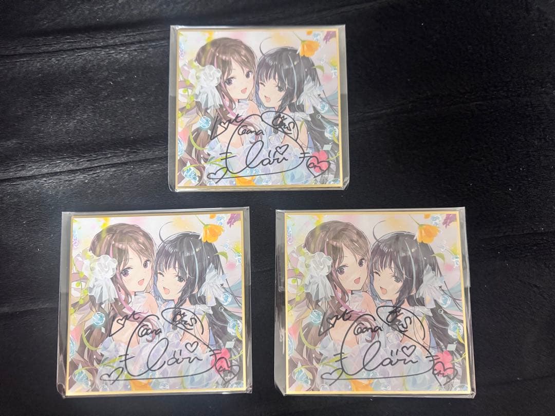 ClariS 直筆サイン入り ミニ色紙 3枚セット