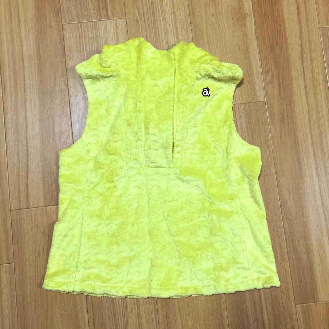 美品　アルチビオ archivio ボア　ベスト　ふわふわ A114028 黄色