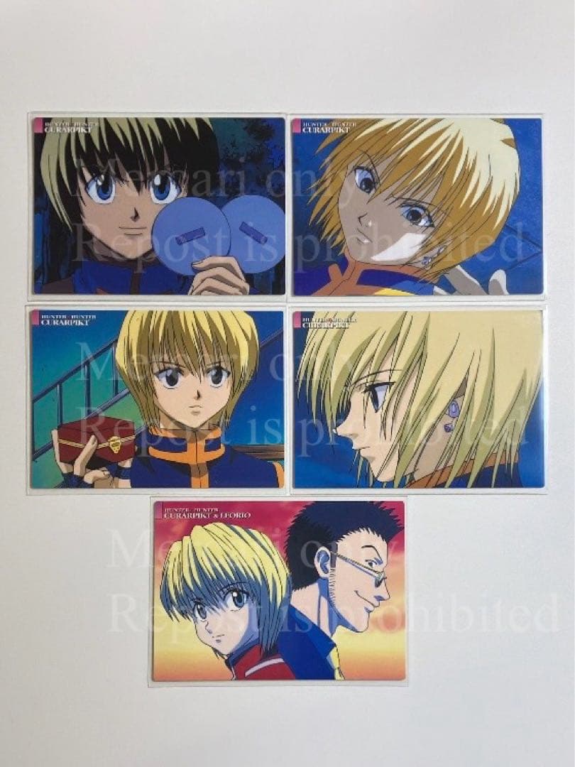 クラピカ カードダスマスターズ 5枚セット ハンター×ハンター 旧アニメ