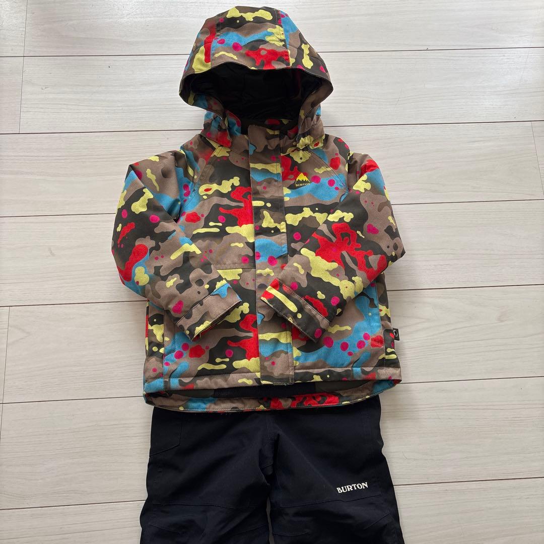 BURTON 子ども用スノーボードウェア カモフラージュ