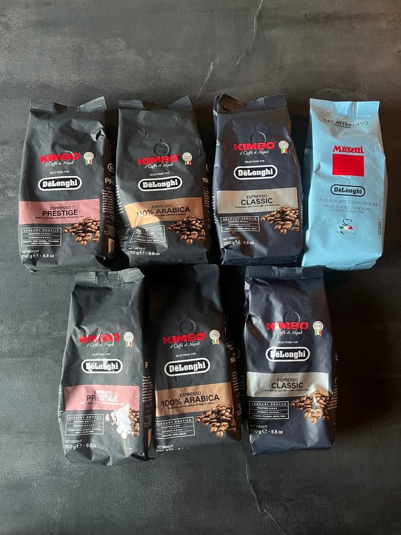 【デロンギ】コーヒー豆 ４種✕7袋　各250グラム　 新品 未使用