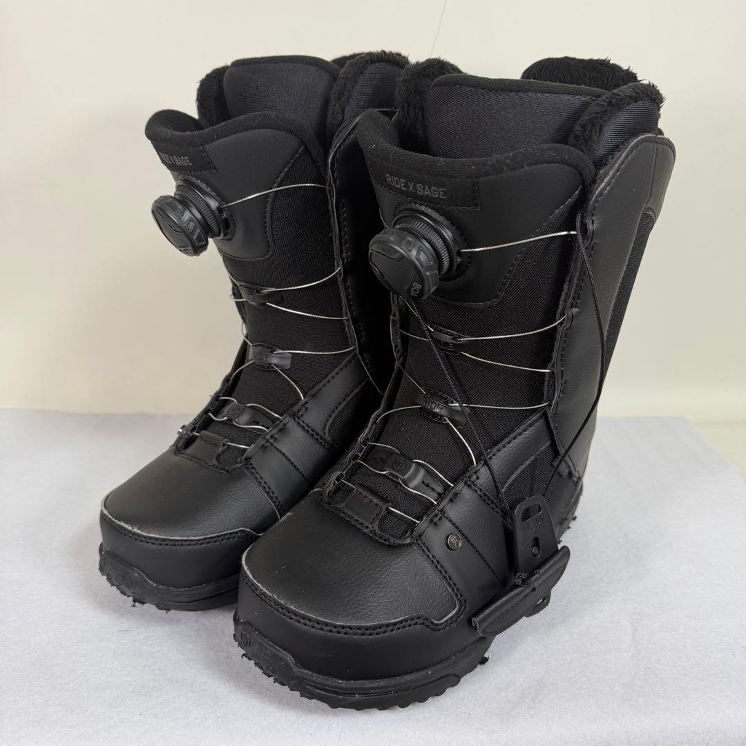 【24.5cm】RIDE SAGE スノーボードブーツ ブラック 女性用