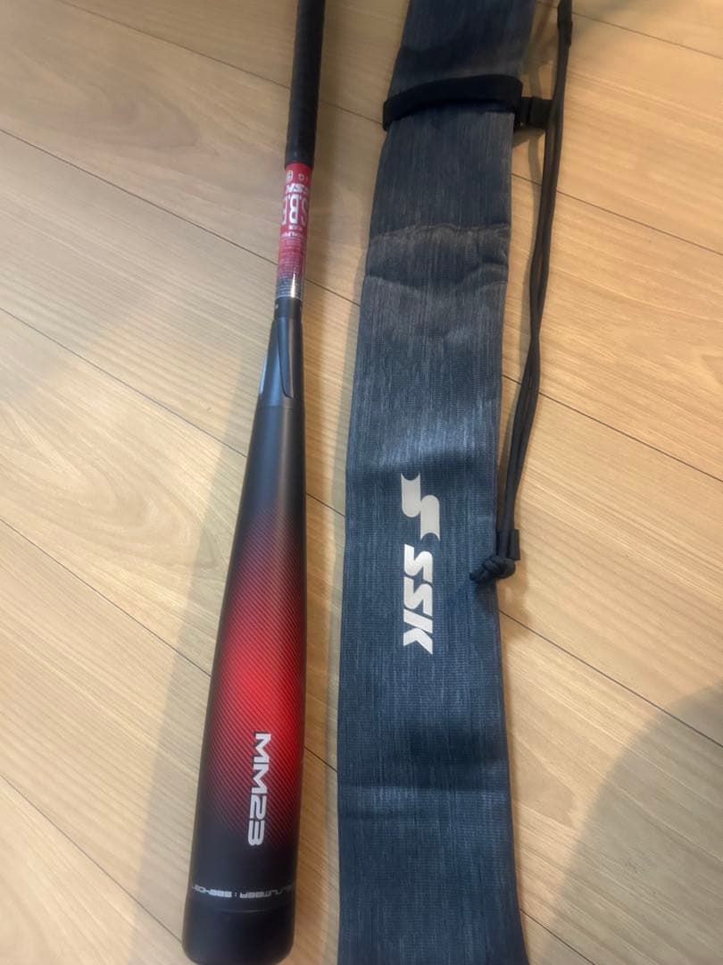 SSK 軟式バット MM23 レッド/ブラック