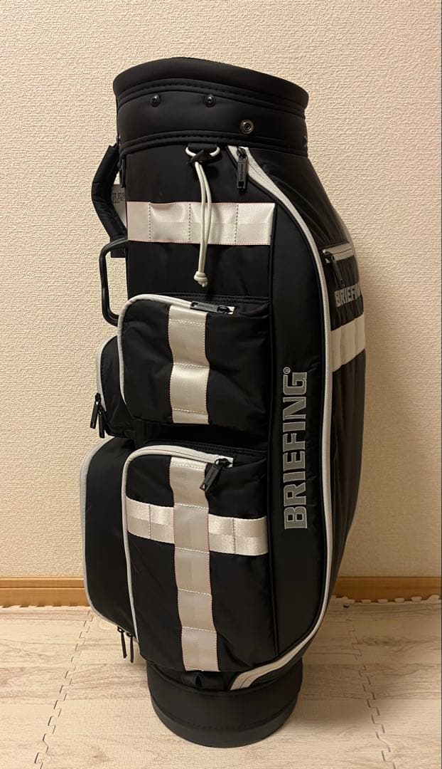 【新品】BRIEFING キャディバッグ CR-6 ブラック×ライトグレー