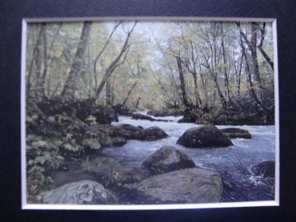 居島 春生 【優しさへの想い】 希少画集画、状態良好、新品高級額装付