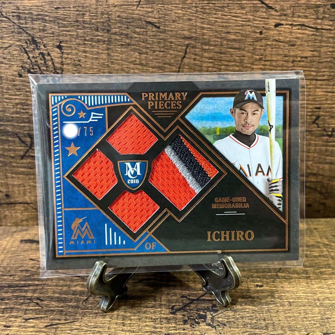 イチロー 世界75枚限定 3色パッチ ミュージアムコレクション マーリンズ