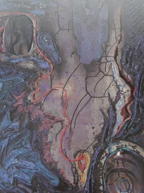 合田芳弘、【わが心の内なる富士（富士火口）】、希少な額装用画集より