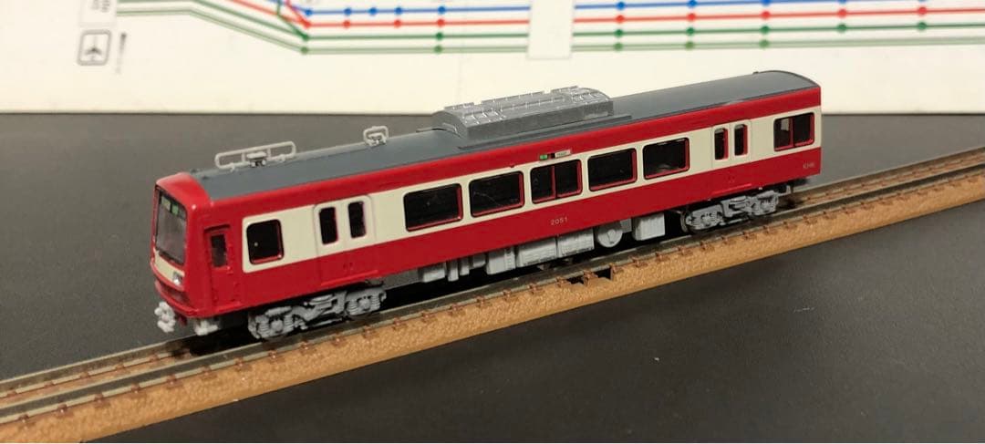 管理番号1635 京急2000形2扉車Nゲージ塗装キット素人組立品4両