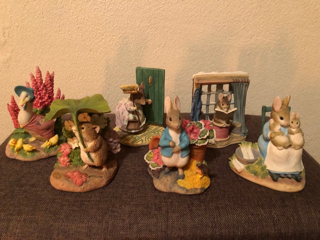 ピーターラビットとその仲間たち　フィギュア8点