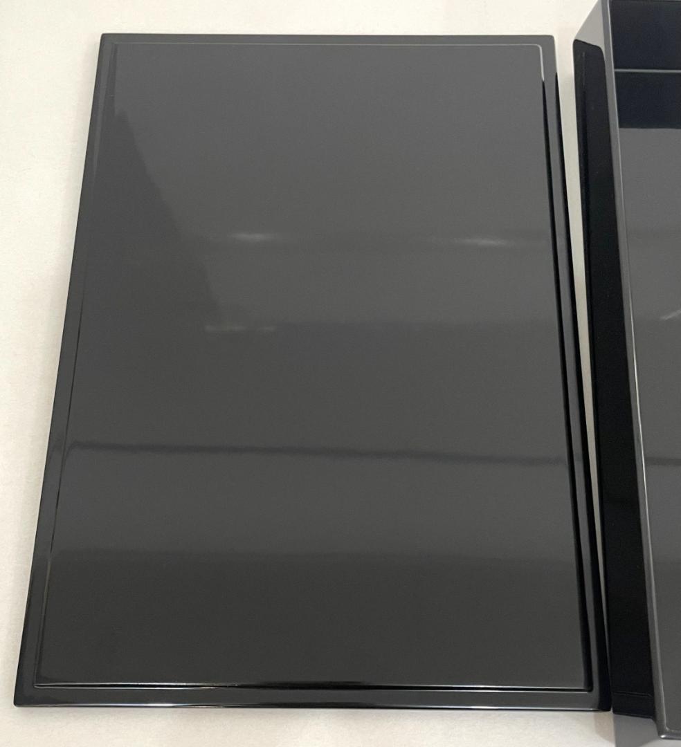 手許箱（てもと箱）　小物入れ　漆器　木製　漆　花沈金　Q032