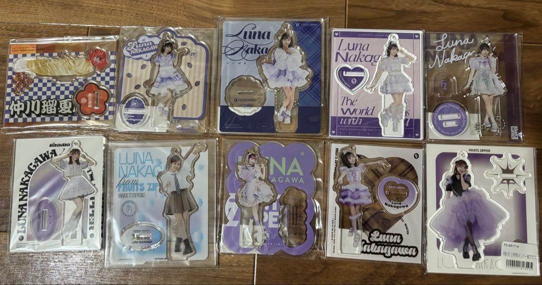 FRUITSZIPPER 仲川瑠夏アクスタ10点まとめ売り