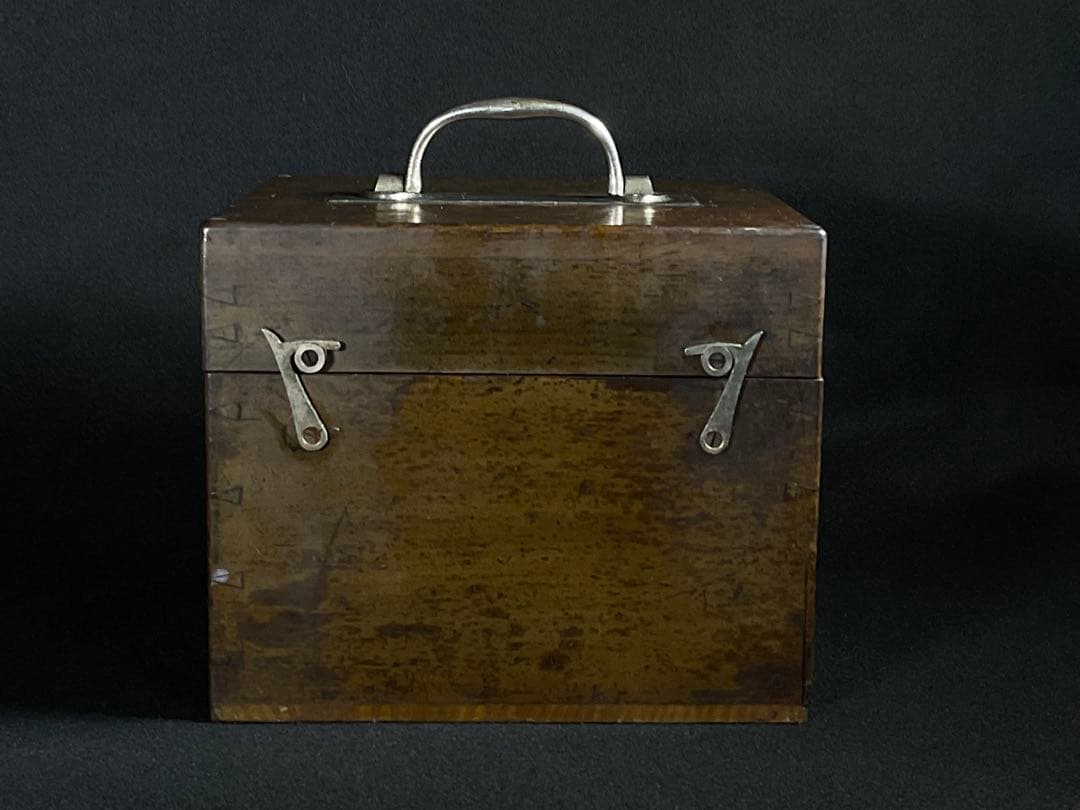 医者　道具箱　木箱　往診鞄　古道具