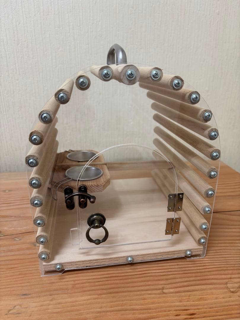 こまつアクリルキャリーケースおでかけキャリーバードキャリー