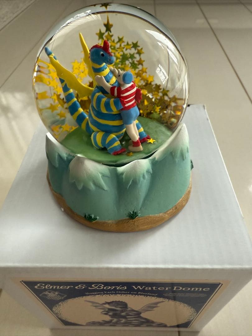 エルマーとボリス ウォータードームとハンカチ新品