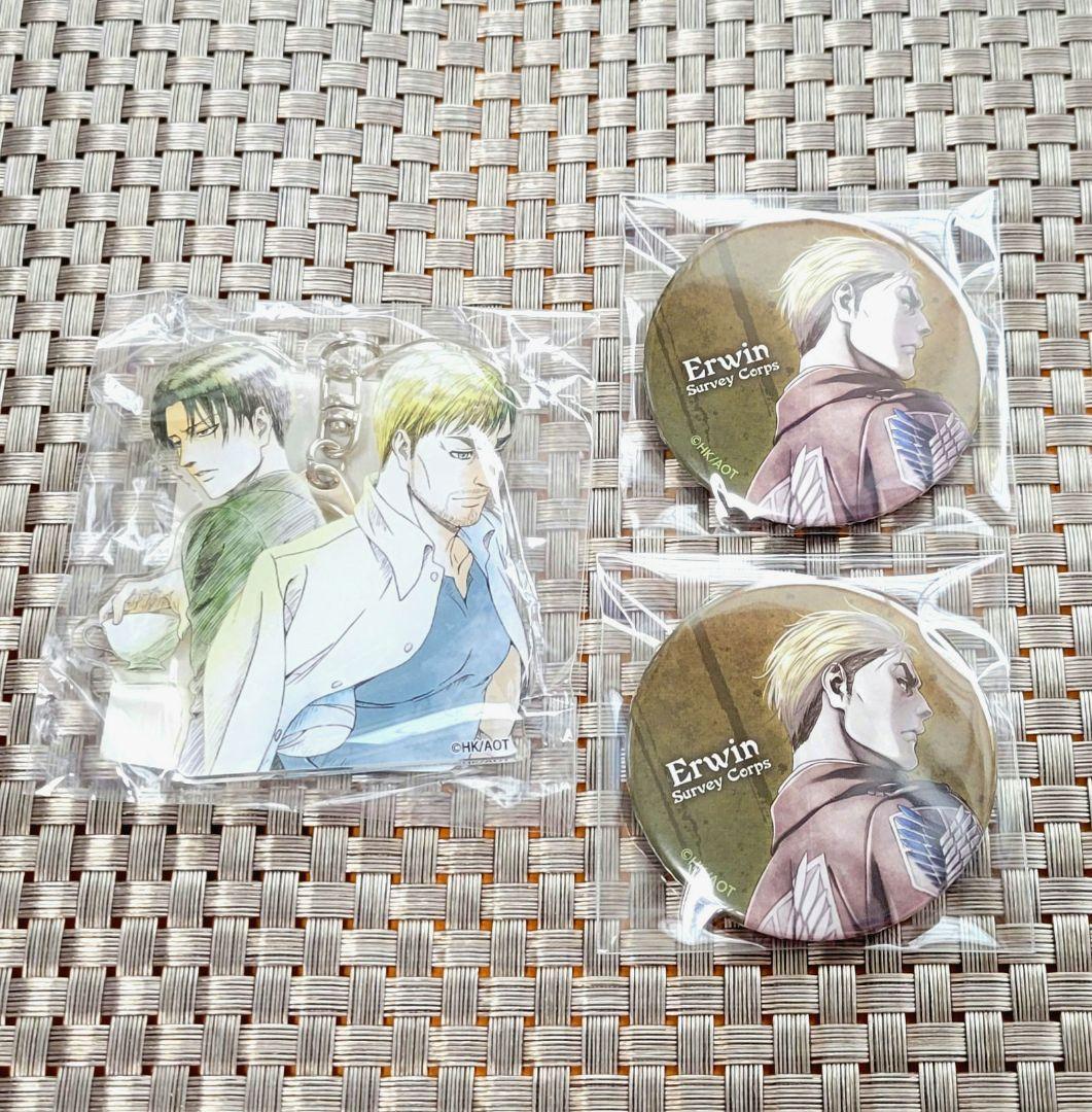 進撃の巨人 浅野恭司原画展2017 アクリルキーホルダー リヴァイ&エルヴィン
