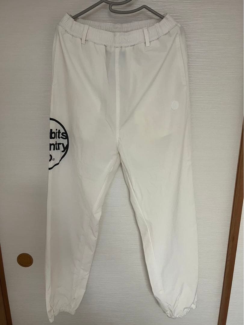 FR2 白色 ロゴ入り メンズパンツ M