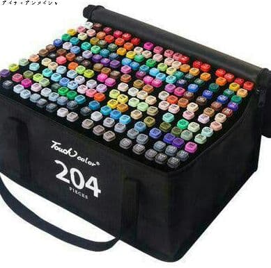 マーカーペン 204色セット 漫画 デザイン イラスト コピック練習用m