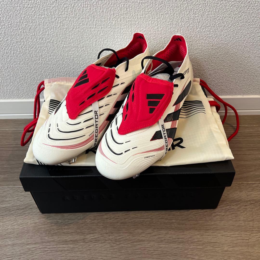adidas Predator FG サッカーシューズ ホワイトレッドブラック