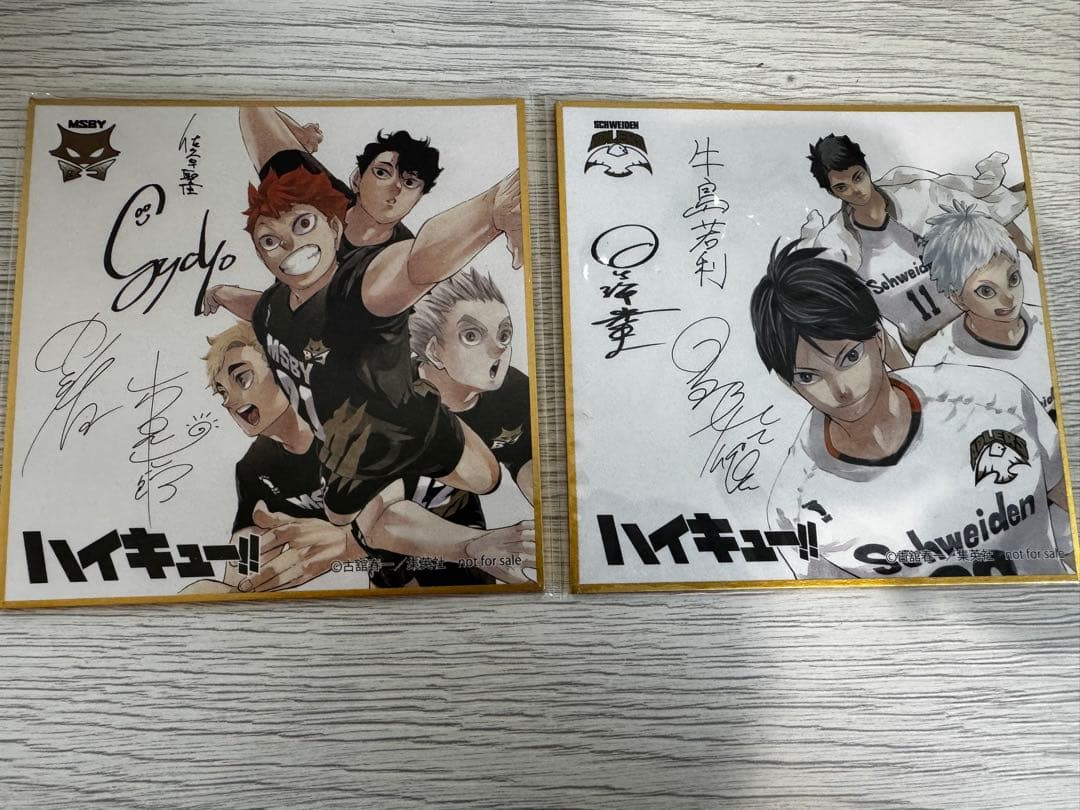 〈非売品〉ハイキュー完結記念　サイン色紙