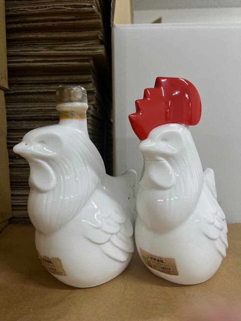 ニッカ《五德開運鶏》陶器ボトル 600ml 43%2本セット
