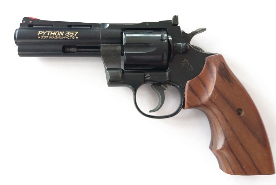 MGC Smith & Wesson パイソン 4インチ 木製グリップ付き