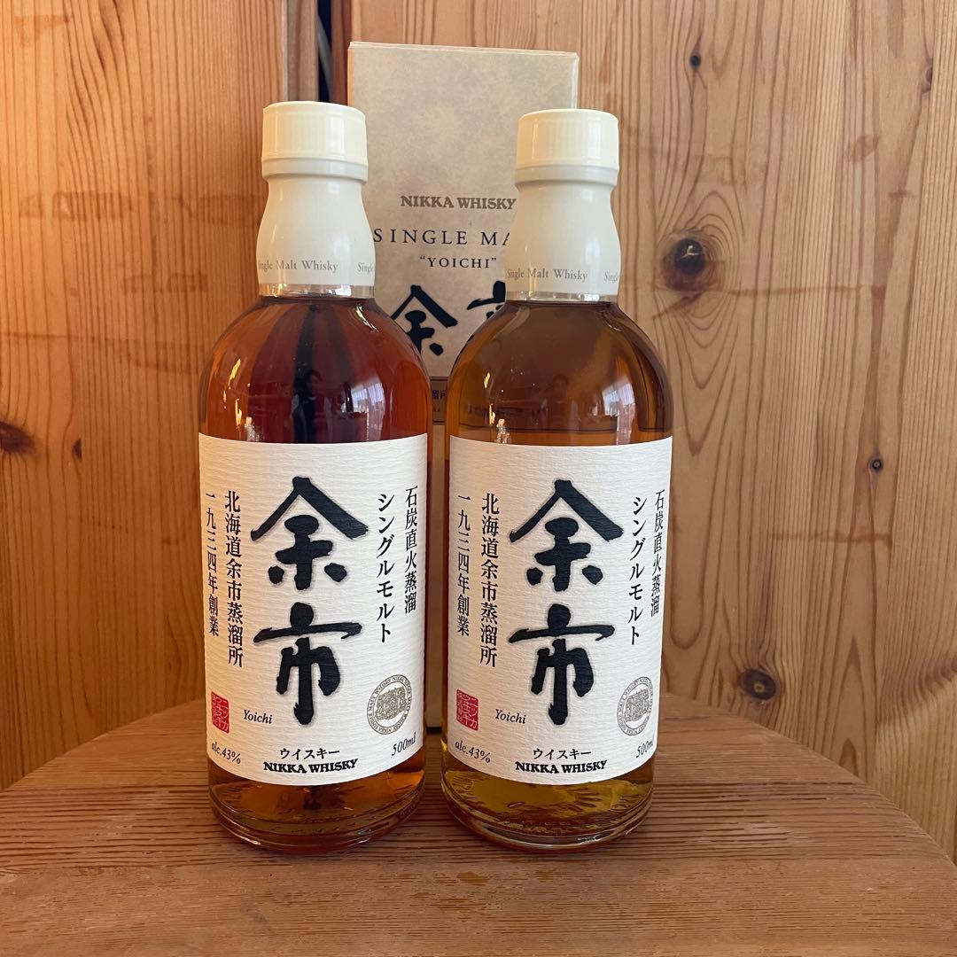 NIKKA 余市シングルモルトウイスキー 旧ラベル2本セット