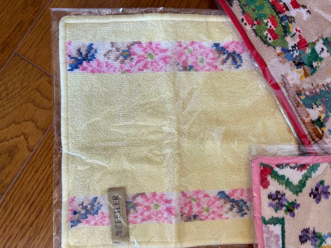 FEILER フェイラー　レディース　タオル　ハンカチ　未使用　3枚セット