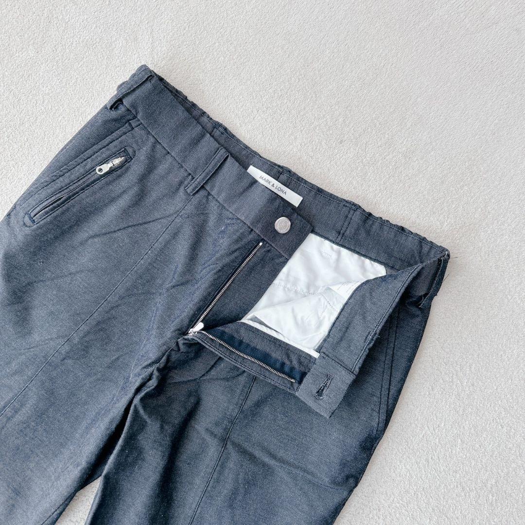 美品✨MARK&LONA ストレッチパンツ　ゴルフウェア　デニム調　L