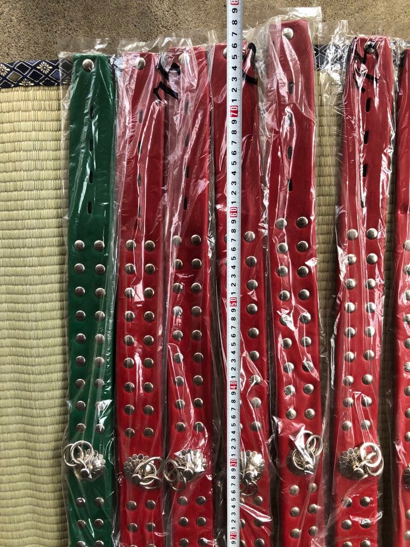 本革製スタッズ付　犬用首輪　渋い首輪　48本セット