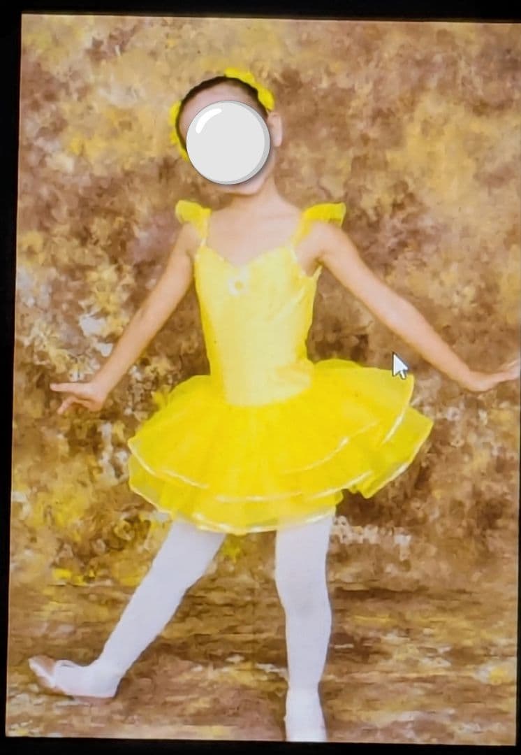 バレエ衣裳/キッズ みにくいあひるの子セット 黄色=7着+グレー