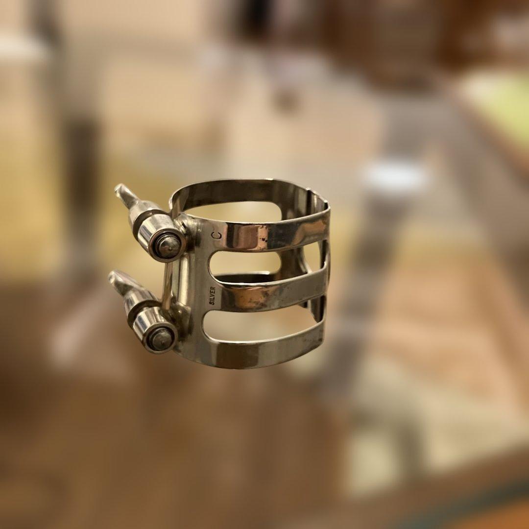 ウッドストーン　総銀　B♭クラリネットリガチャー