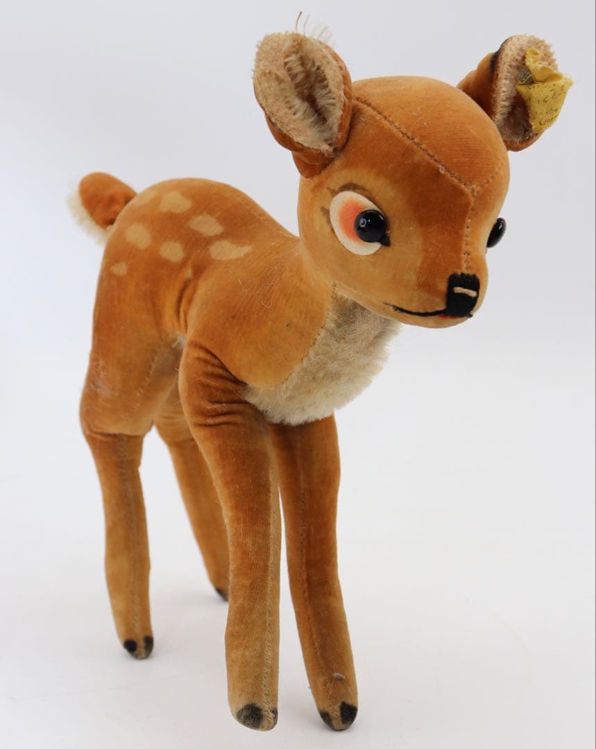 ビンテージ STEIFF バンビ ボタンタグ有り 約22cm