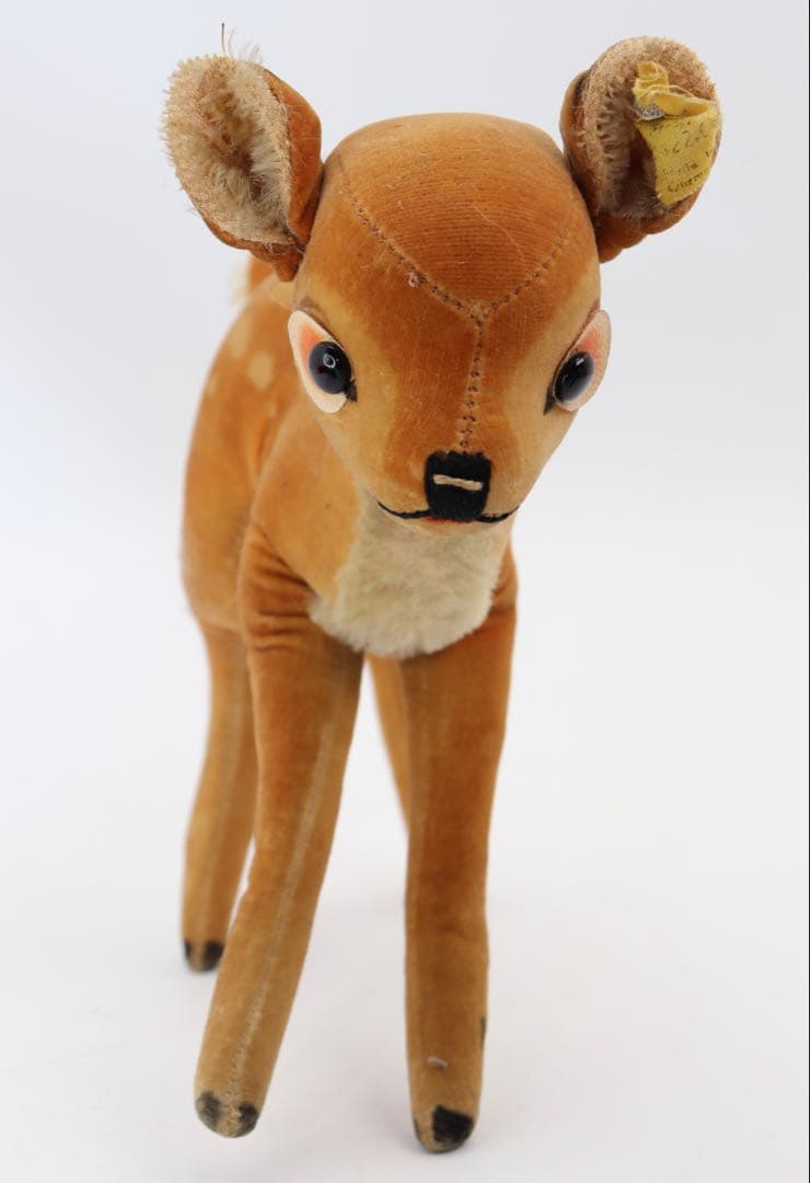 ビンテージ STEIFF バンビ ボタンタグ有り 約22cm