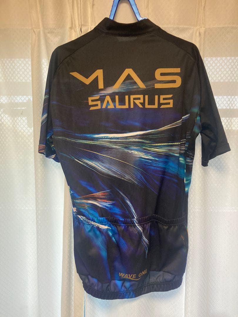 受注生産品　マサくん SAURUS WAVE ONE サイクルジャージ XL