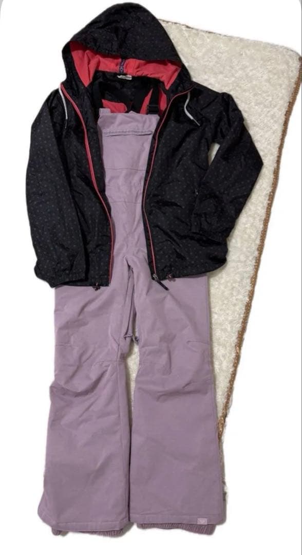 ロキシービブパンツとウインドブレーカーセットビブパンツヒブパンツ